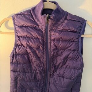 Women's Purple Quilted Puffer Vest